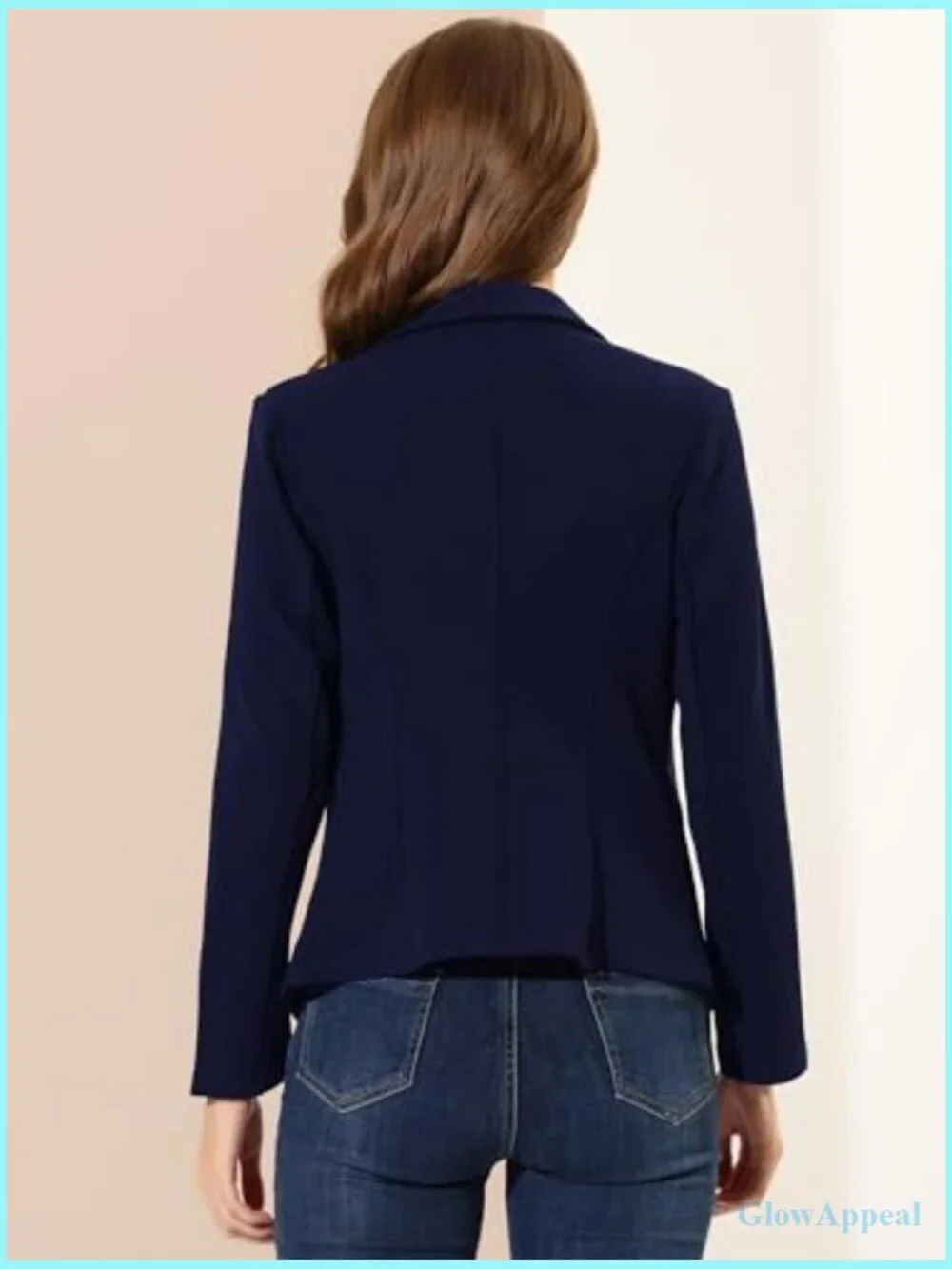 Stretch Blazer for Work Office Business Casual Fitted Jacket